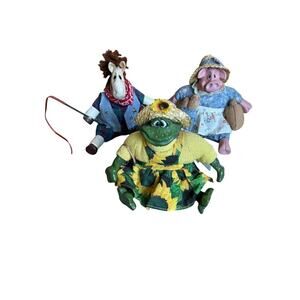 Russ Berrie Pig Horse And Frog Kathleen Kelly Critter Factory Vintage Collection
